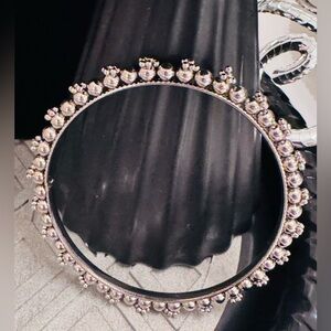 Silver Cluster Beaded  Bracelet- Fashion